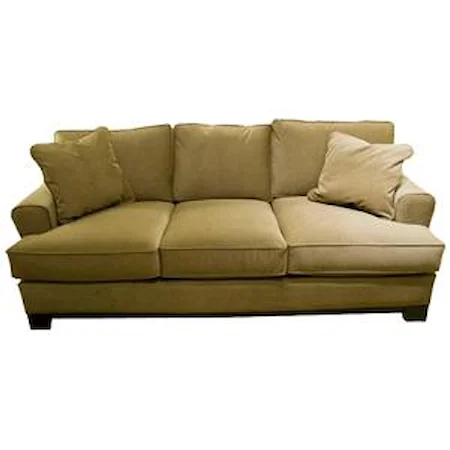 Casual Sofa with Pluma Plush Cushions